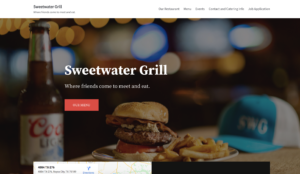 Sweetwater Grill new website